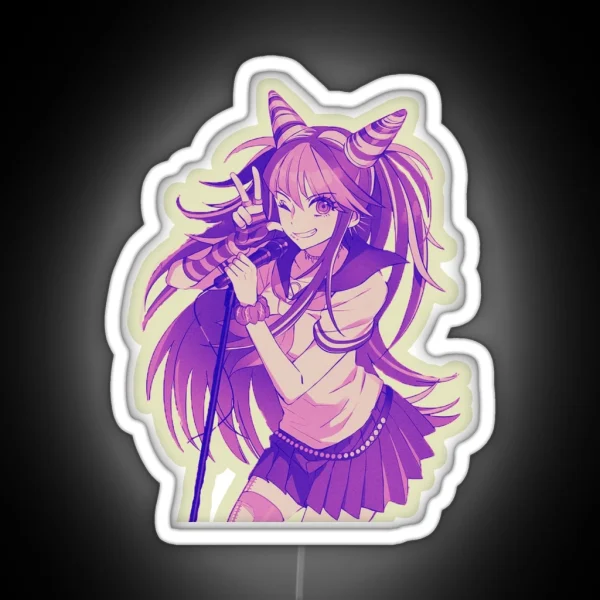 Ibuki Mioda Led Danganronpa V3 Vaporwave Anime RGB Neon Sign