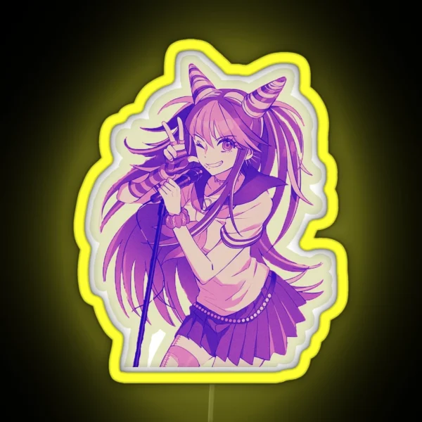 Ibuki Mioda Led Danganronpa V3 Vaporwave Anime RGB Neon Sign