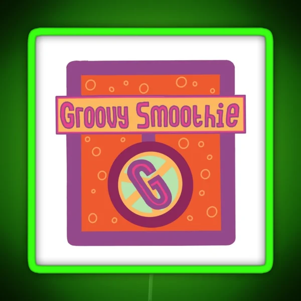 Icarly Groovy Smoothie Logo RGB Neon Sign