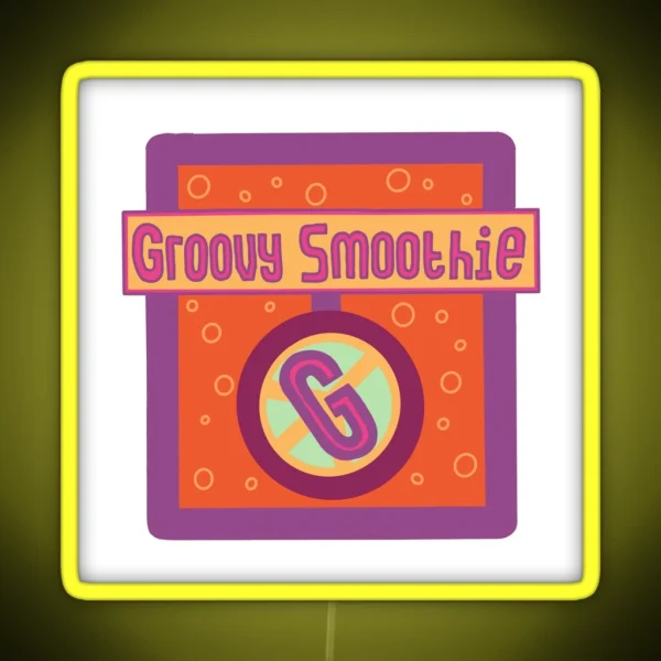 Icarly Groovy Smoothie Logo RGB Neon Sign