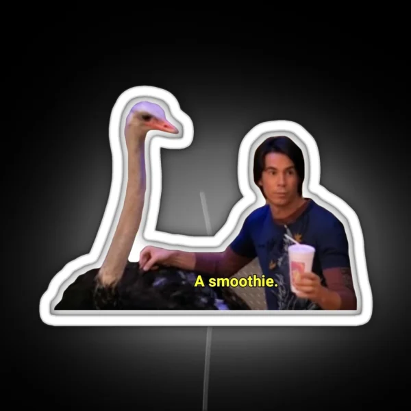 Icarly Spencer Holding A Smoothie RGB Neon Sign
