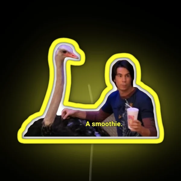 Icarly Spencer Holding A Smoothie RGB Neon Sign
