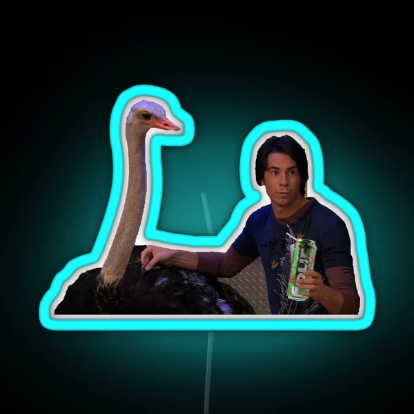 Icarly Spencer Ostrich RGB Neon Sign