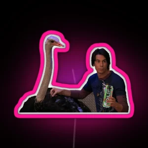 Icarly Spencer Ostrich RGB Neon Sign