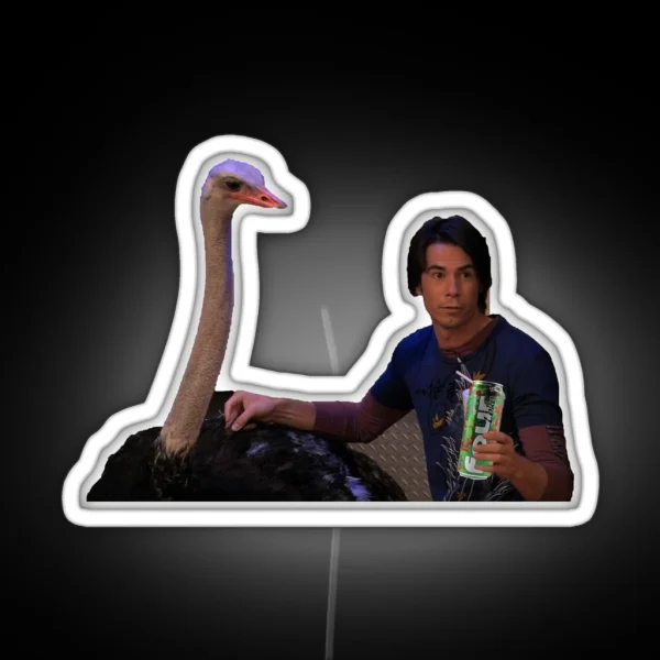 Icarly Spencer Ostrich RGB Neon Sign