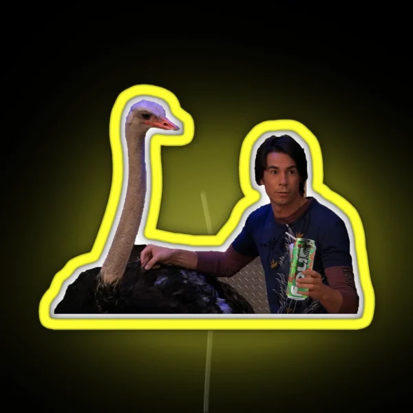 Icarly Spencer Ostrich RGB Neon Sign