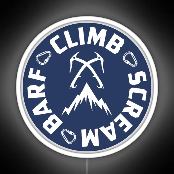 Ice Climbing Scream And Barf RGB Neon Sign