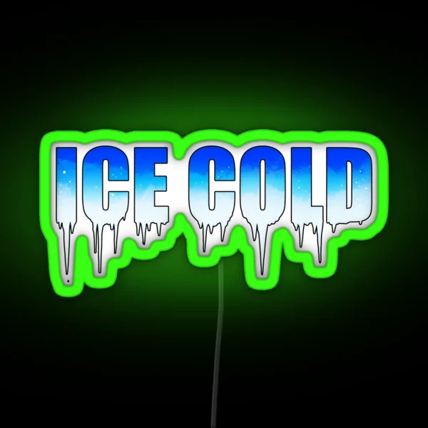 Ice Cold 2 RGB Neon Sign