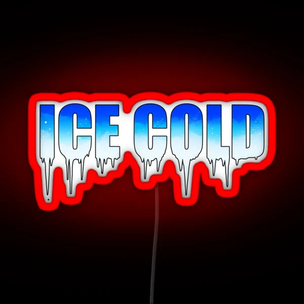 Ice Cold 2 RGB Neon Sign