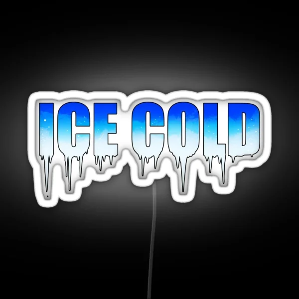 Ice Cold 2 RGB Neon Sign