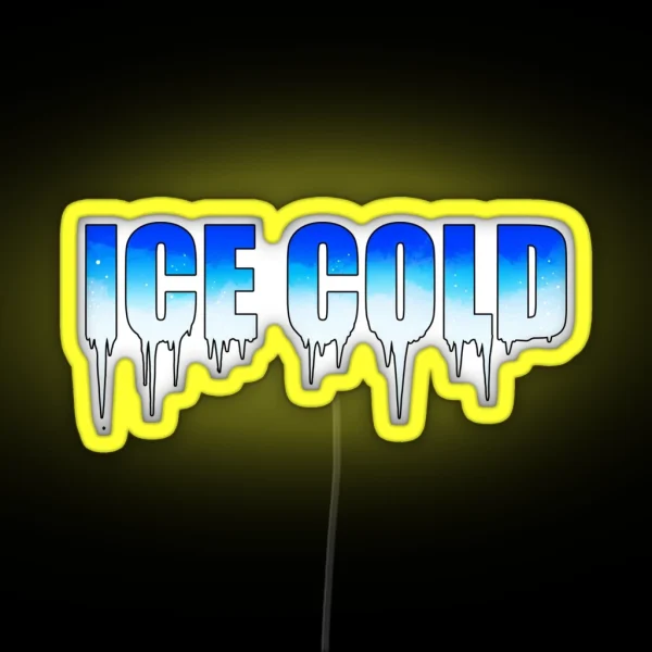 Ice Cold 2 RGB Neon Sign