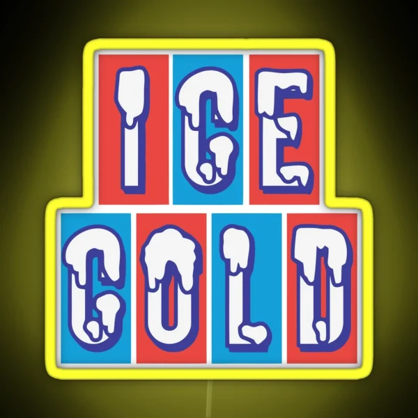 ICE COLD RGB Neon Sign