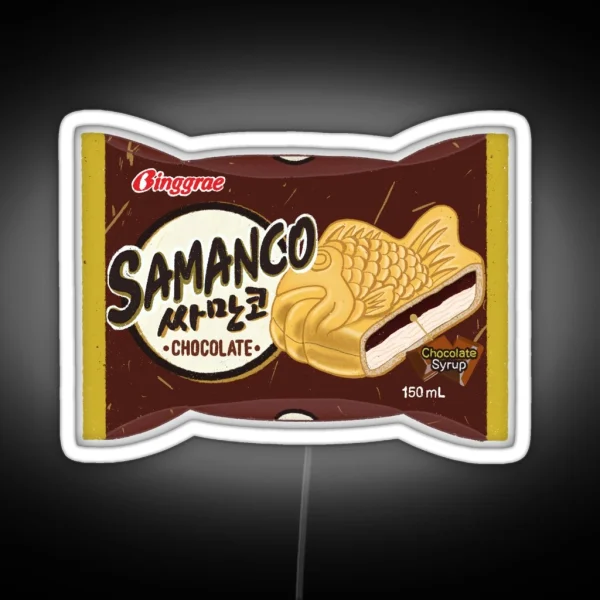 Ice Cream Sandwich Samanco Chocolate Art RGB Neon Sign