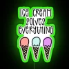 Ice Cream Solves Everything RGB Neon Sign - Image 4