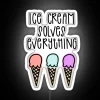 Ice Cream Solves Everything RGB Neon Sign - Image 5