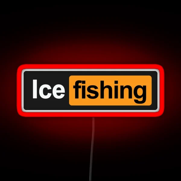 Ice Fishing RGB Neon Sign