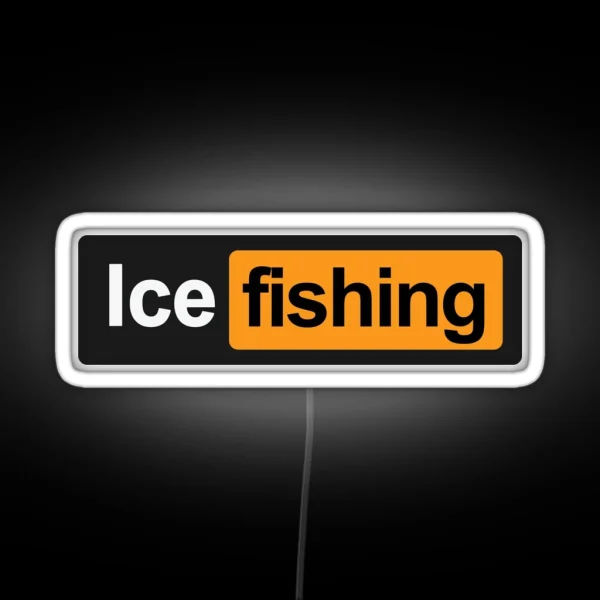 Ice Fishing RGB Neon Sign