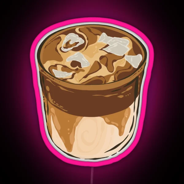 Ice Latte RGB Neon Sign