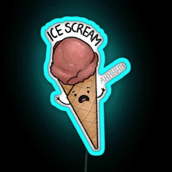 Ice Scream RGB Neon Sign