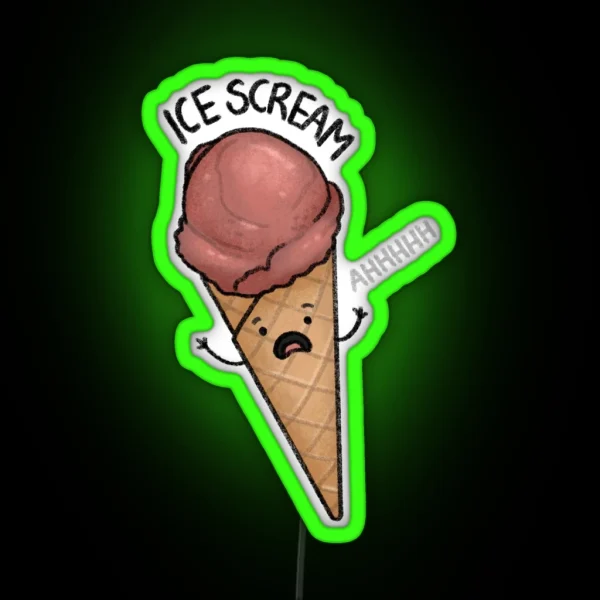 Ice Scream RGB Neon Sign