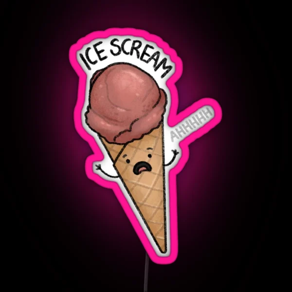 Ice Scream RGB Neon Sign