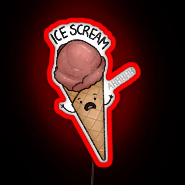 Ice Scream RGB Neon Sign
