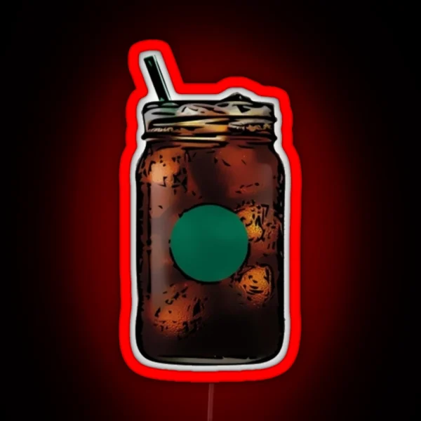 Iced Coffee Cold Brew RGB Neon Sign