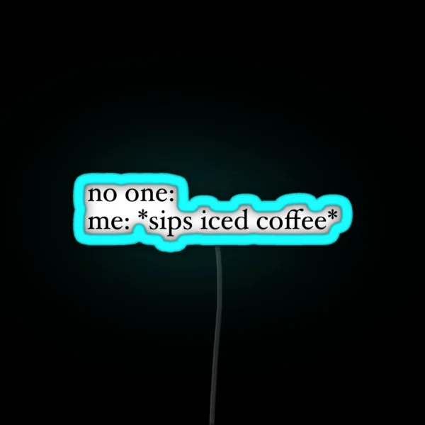 Iced Coffee RGB Neon Sign