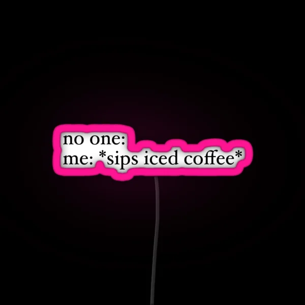 Iced Coffee RGB Neon Sign