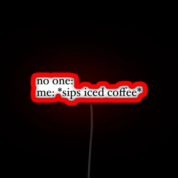 Iced Coffee RGB Neon Sign