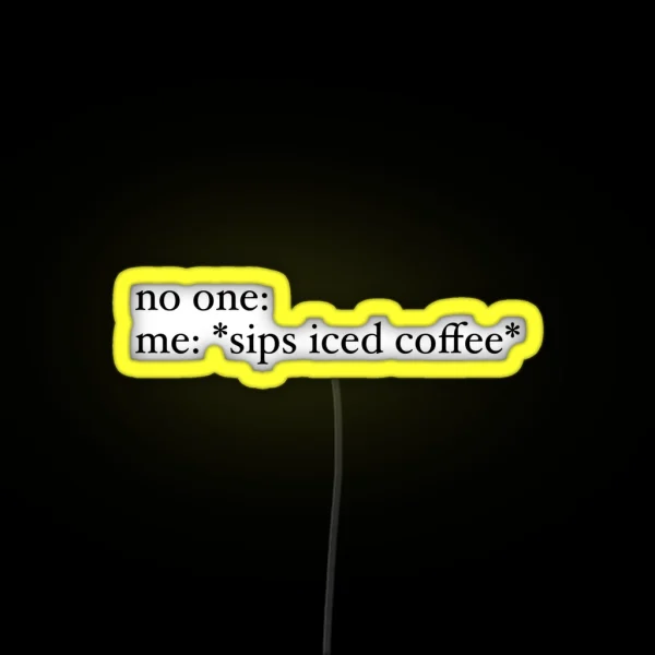 Iced Coffee RGB Neon Sign