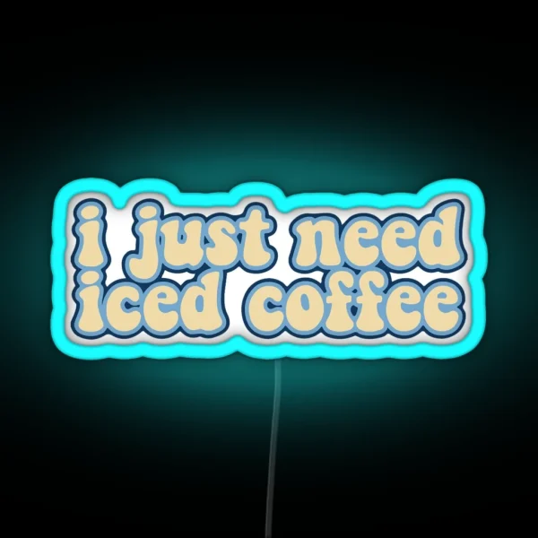 Iced Coffee RGB Neon Sign