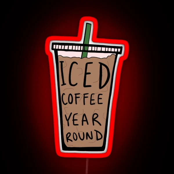 Iced Coffee RGB Neon Sign