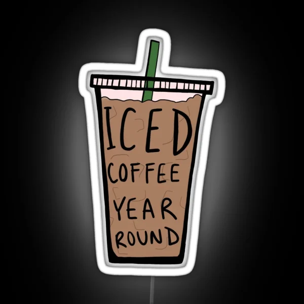 Iced Coffee RGB Neon Sign