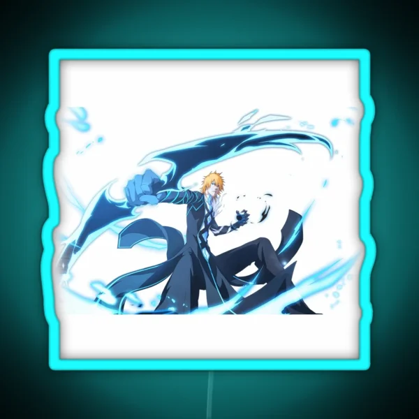 Ichigo Kurosaki Substitutes Shinigami RGB Neon Sign