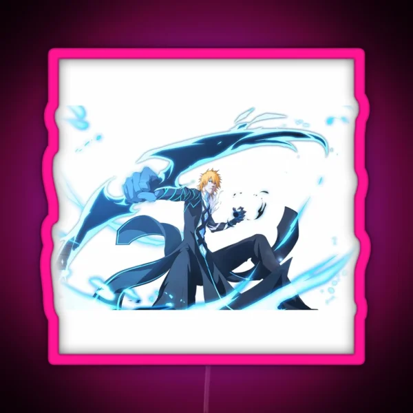 Ichigo Kurosaki Substitutes Shinigami RGB Neon Sign