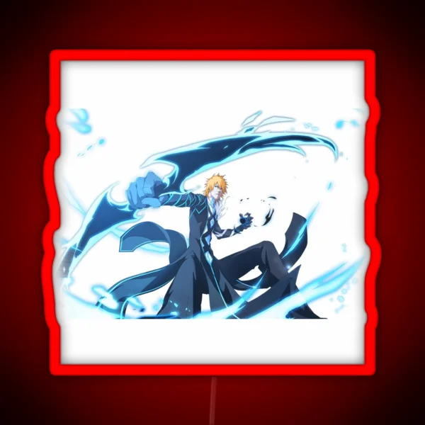 Ichigo Kurosaki Substitutes Shinigami RGB Neon Sign