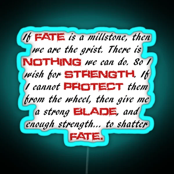 Ichigo Quote RGB Neon Sign