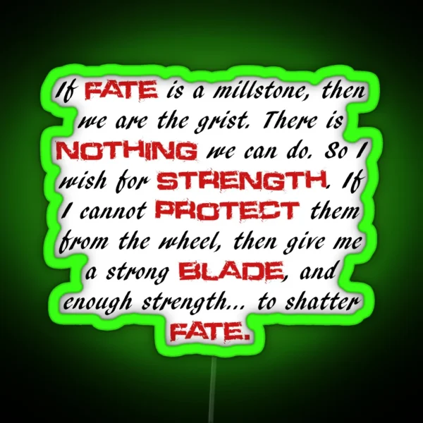 Ichigo Quote RGB Neon Sign