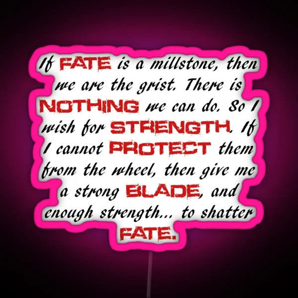 Ichigo Quote RGB Neon Sign