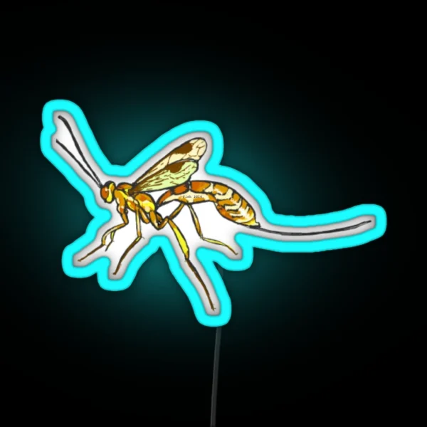 Ichneumonidae Megarhyssa Grennei RGB Neon Sign