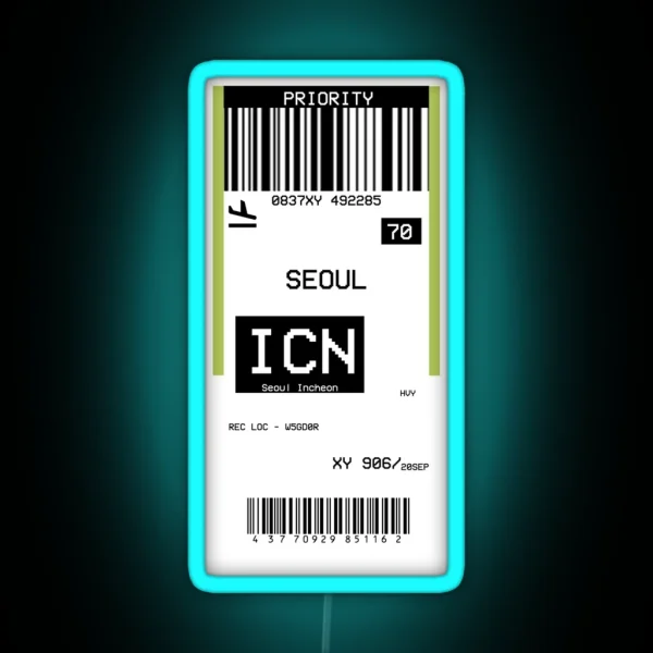 ICN Seoul RGB Neon Sign