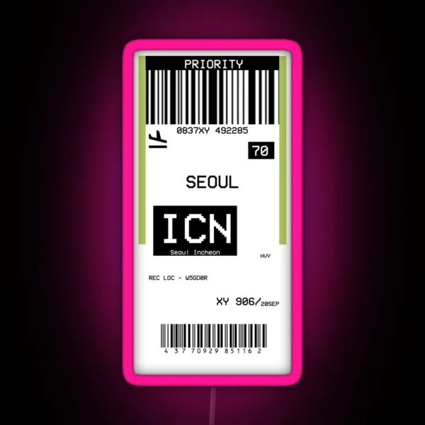 ICN Seoul RGB Neon Sign