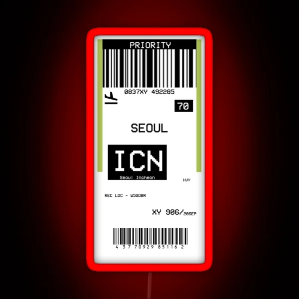 ICN Seoul RGB Neon Sign