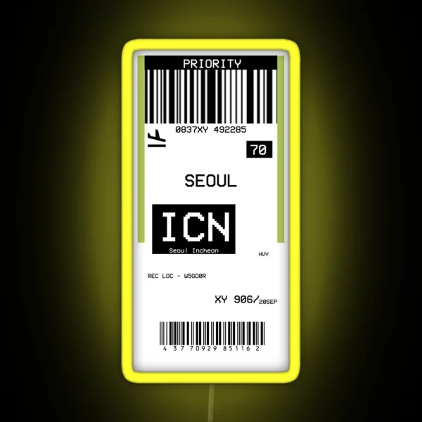 ICN Seoul RGB Neon Sign
