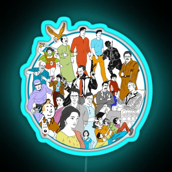 Iconic Literature Characters RGB Neon Sign