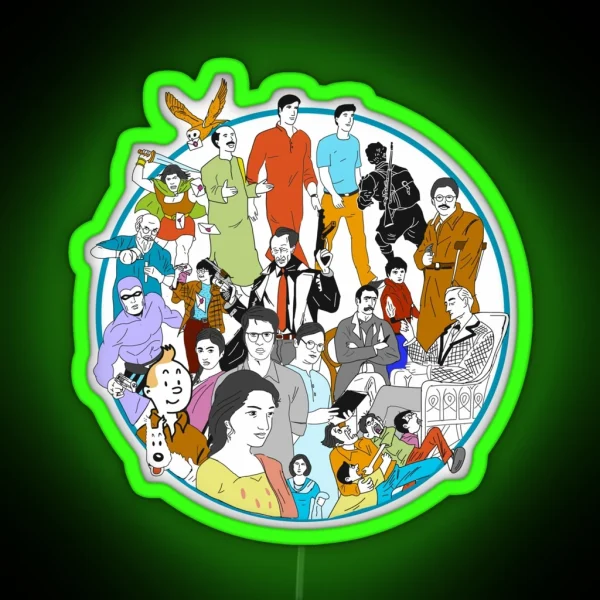 Iconic Literature Characters RGB Neon Sign