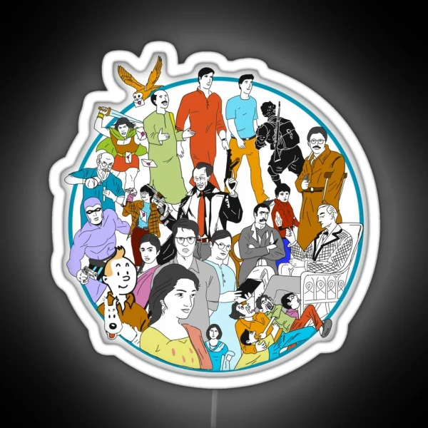Iconic Literature Characters RGB Neon Sign
