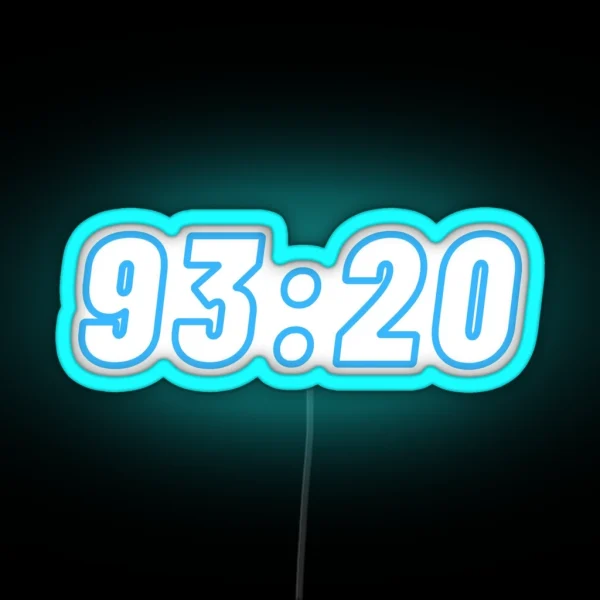 Iconic Manchester City Moment 93 20 RGB Neon Sign