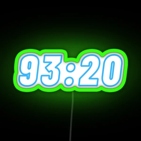 Iconic Manchester City Moment 93 20 RGB Neon Sign